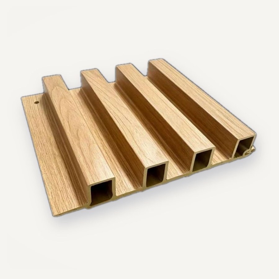Panel Fluted motif JC-M01 — Kayu oak terang
